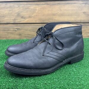 UGG Dagmann Men's US 14 Black Leather Lace-Up Chukka Casual Comfort Dress Boots